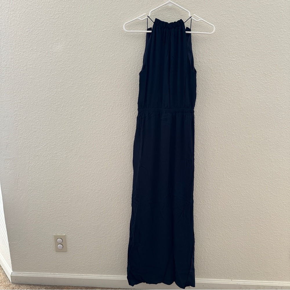 Madewell Navy Blue Tassel Front Maxi Dress Wedding Guest Party‎ Size 2 - Picture 7 of 7